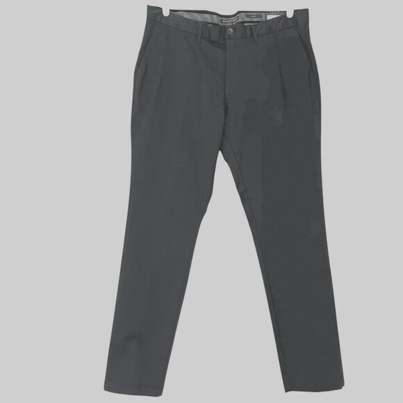 Michael Kors Men's Black Pants Size 36x32 Slim Fit Stretch Mid Rise NWT $98.00 - Picture 1 of 15
